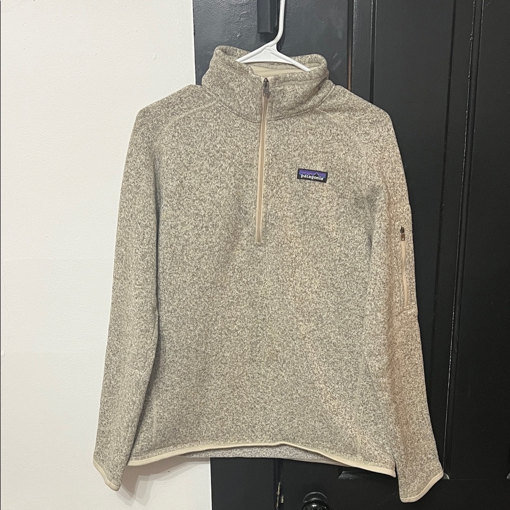 Patagonia Woman’s Tan Zip-Up Sweater